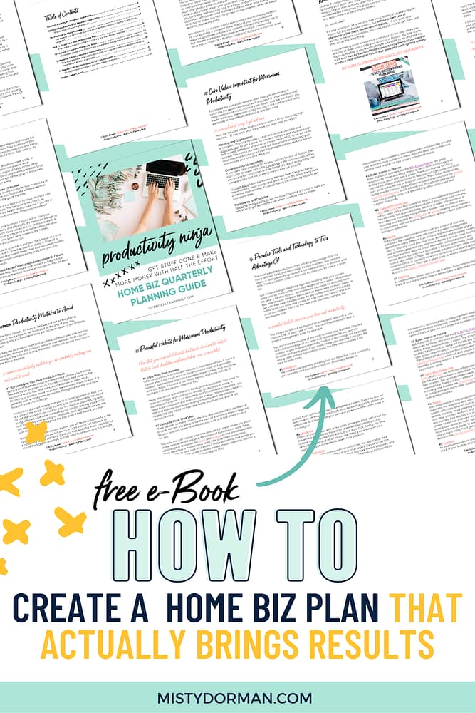Free Quarterly Planning Guide - How to create a home biz plan that actually brings results