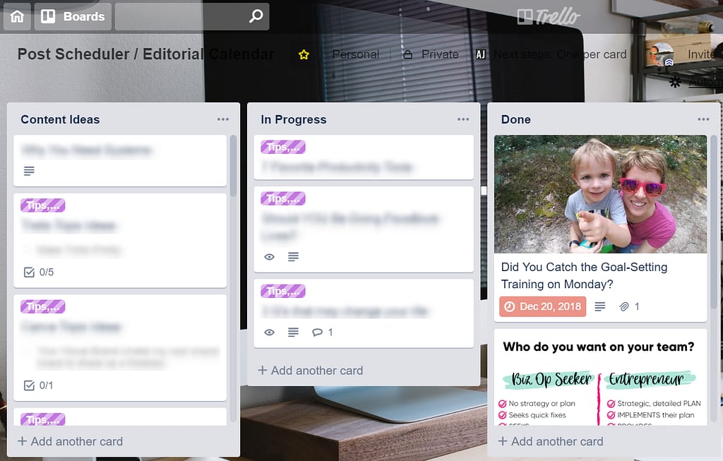 Trello Content Ideas Brain Dump