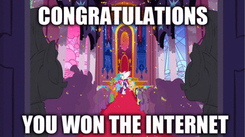 giphy - congrats you won the internet